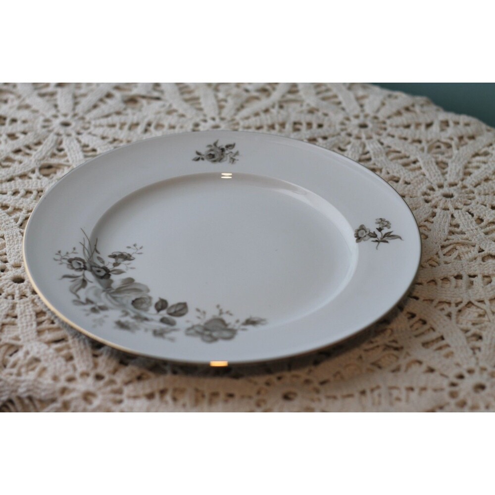 Johann Haviland Bavaria Germany Twilight Rose Brown/Sepia 10 1/2” Dinner Plate